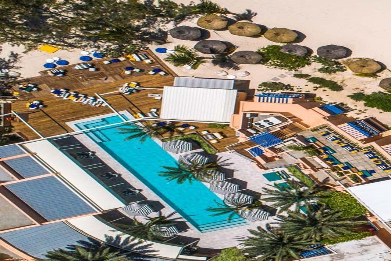 Salt Of Palmar, An Adult-Only Boutique Hotel Belle Mare Εξωτερικό φωτογραφία Aerial view of the pool at the W South Beach